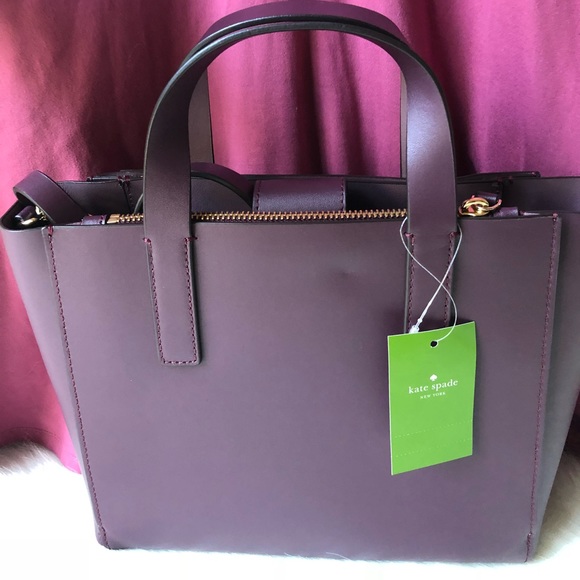 Kate Spade ♠️ NWT Purple Satchel Bag - Picture 3 of 8